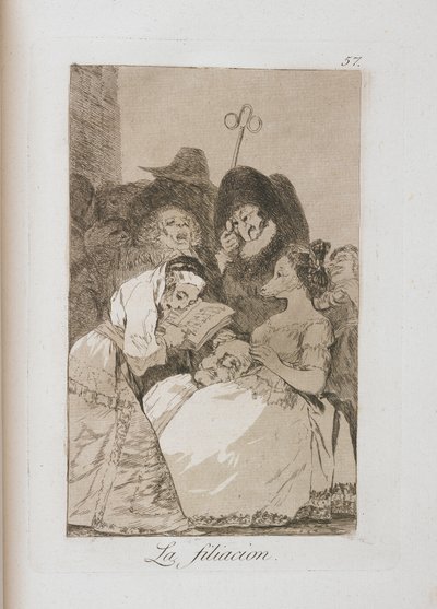 Plaat uit Los Caprichos door Francisco de Goya